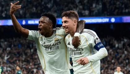 爱游戏娱乐-维尼修斯欧冠助攻追平C罗，并列皇马欧冠助攻王|曼城|巴西|克里斯蒂亚诺·罗纳尔多|皇家马德里|维尼修斯-西尔维斯特雷_新浪体育_新浪新闻